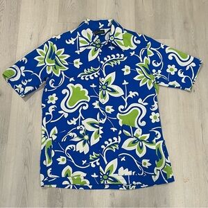Vintage McGreggor Hawaiin Button Down Shirt 50s bold print with pockets made USA
